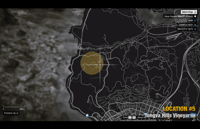 GTA ONLINE TONGVA HILLS TREASURE HUNT