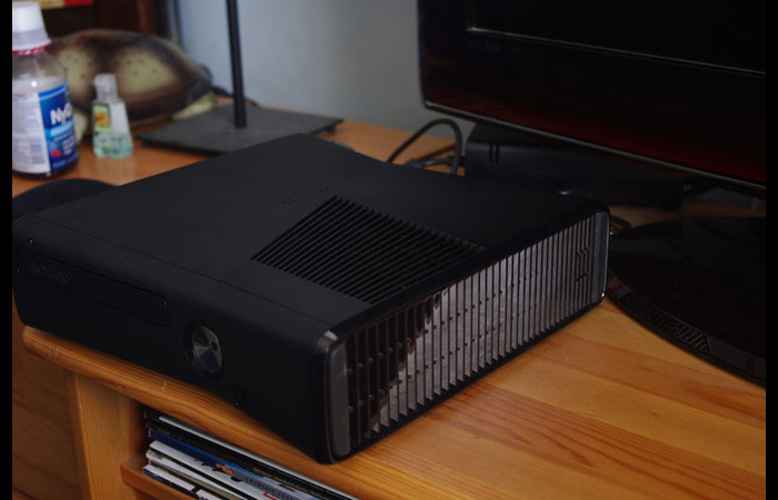 Xbox 360 on a flat surface